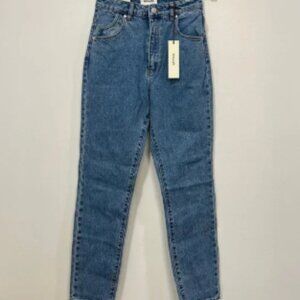 Rollas Womens Jeans 27 Dusters High Rise Slim Blue Cotton NWT
